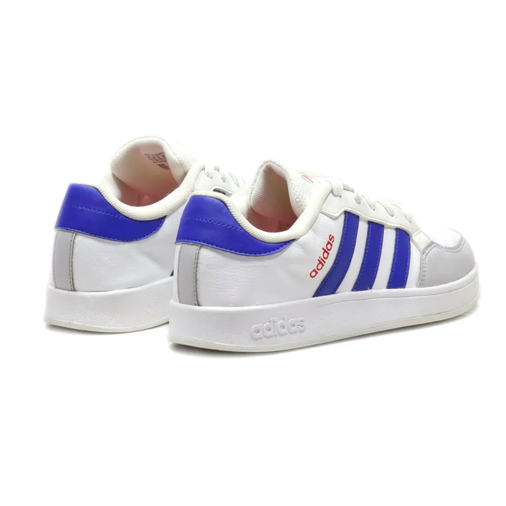 Adidas Breaknet Low-Top Sneakers Leather White Colour For Women