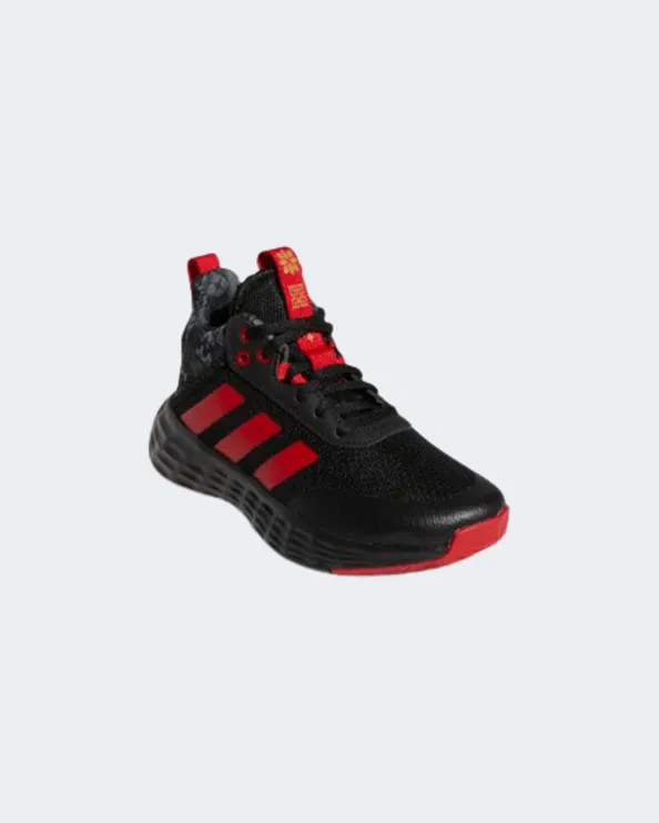 Adidas Lunar New Year Own The Game 2.0 Kids Basketball Shoes Black/Red Gy0812