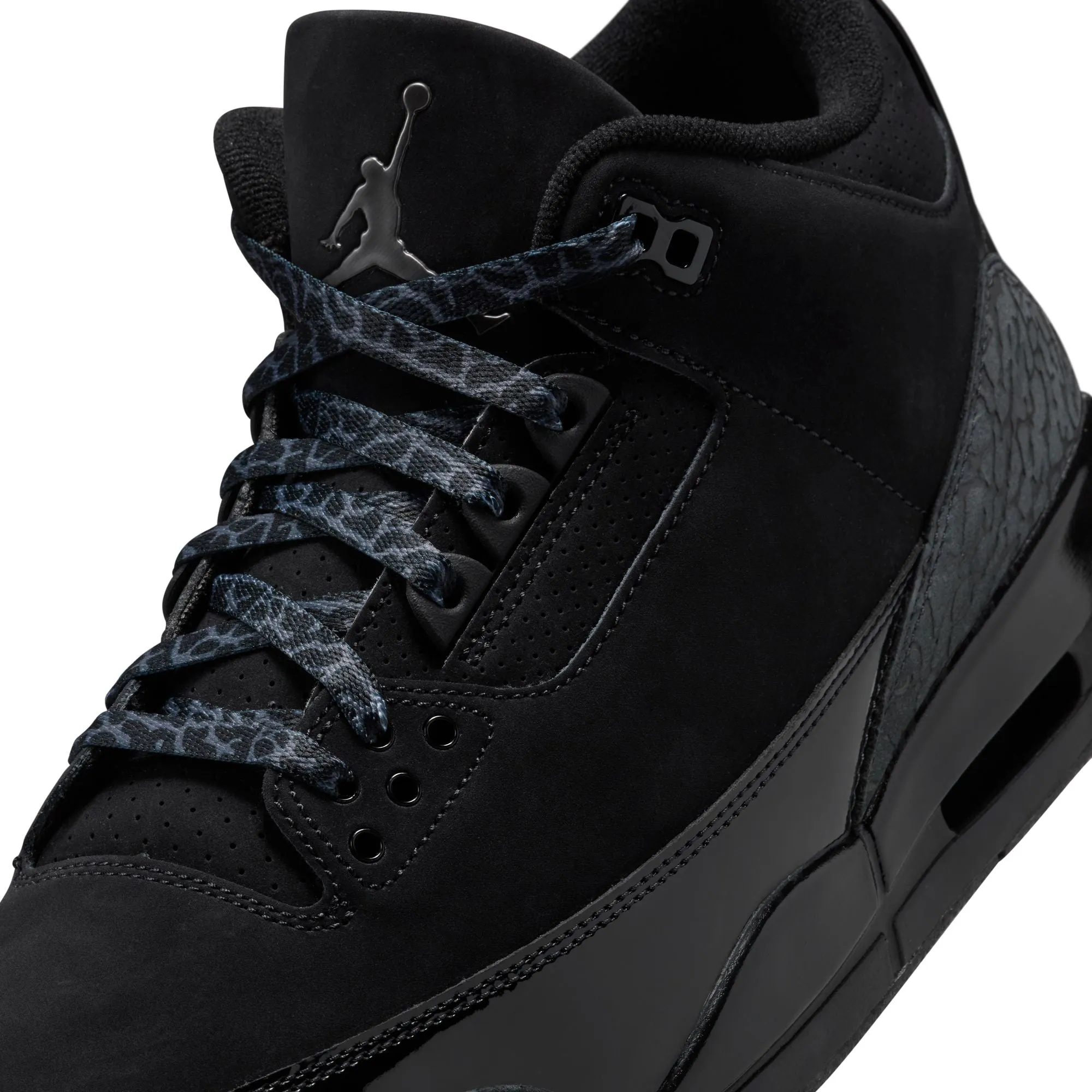 Air Jordan 3 Retro Big Kids' Shoes Black/Dark Charcoal-White