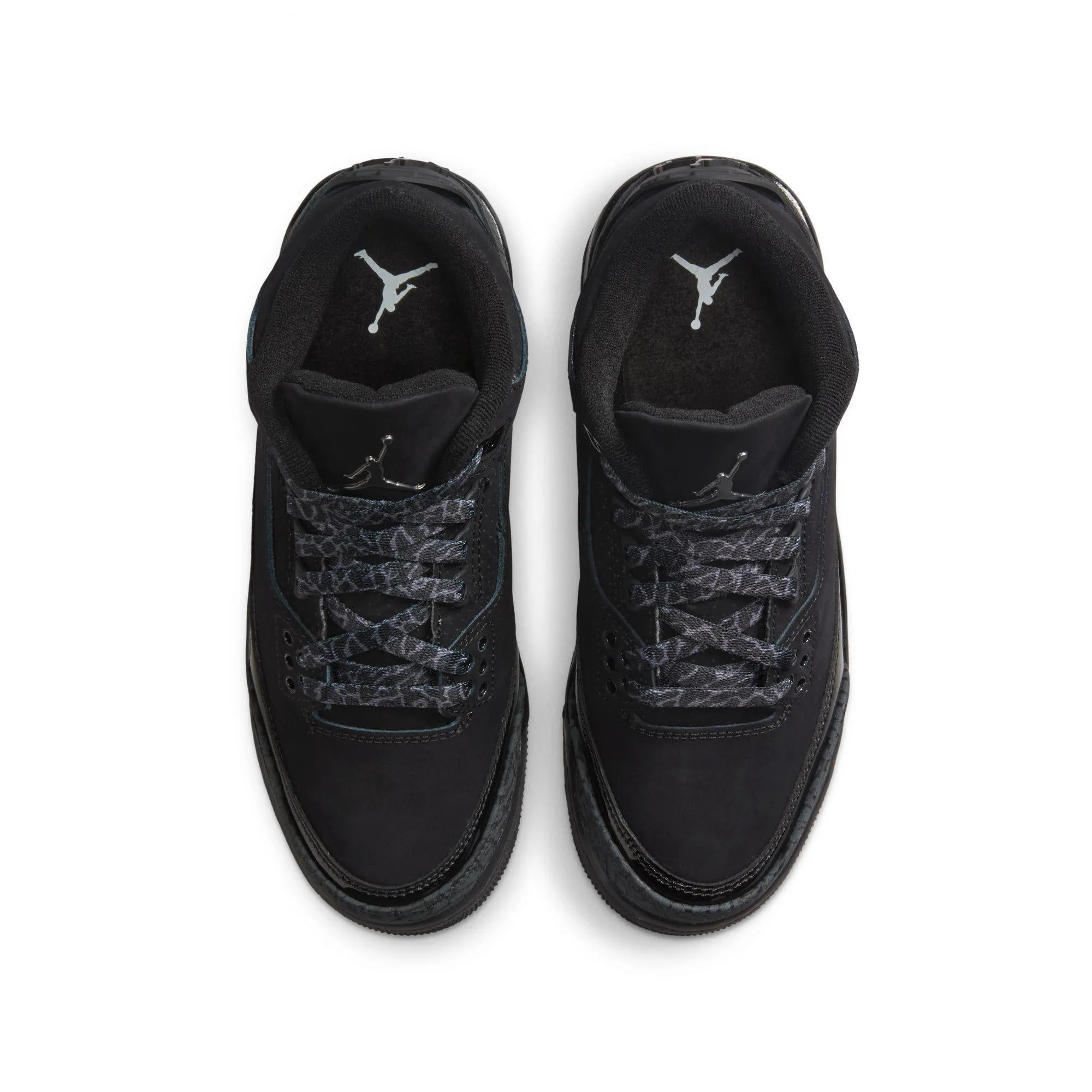 Air Jordan 3 Retro Big Kids' Shoes Black/Dark Charcoal-White