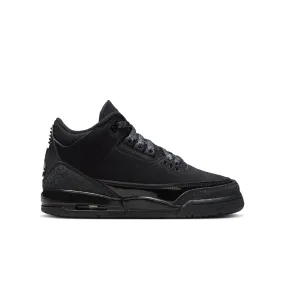 Air Jordan 3 Retro Big Kids' Shoes Black/Dark Charcoal-White