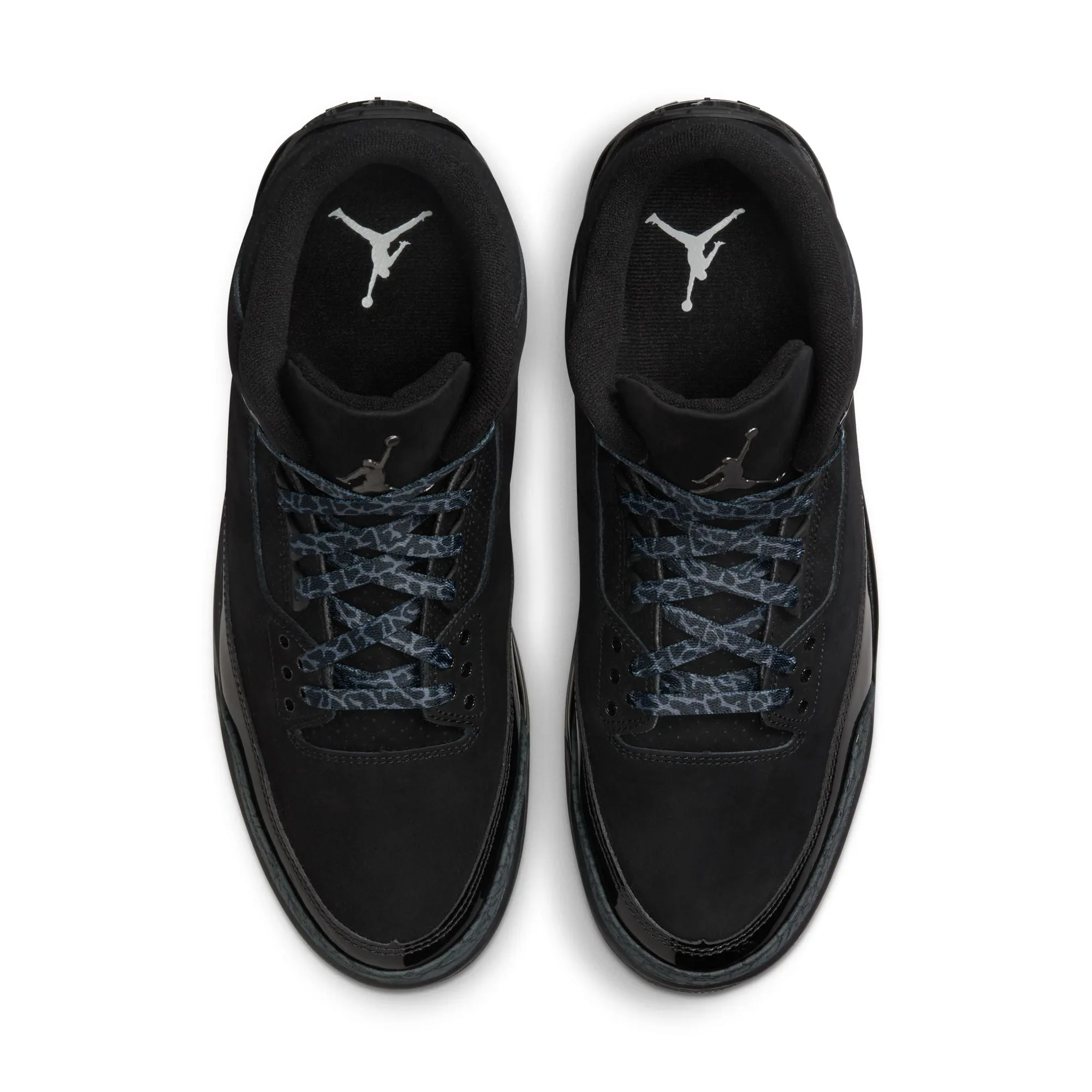 Air Jordan 3 Retro Big Kids' Shoes Black/Dark Charcoal-White