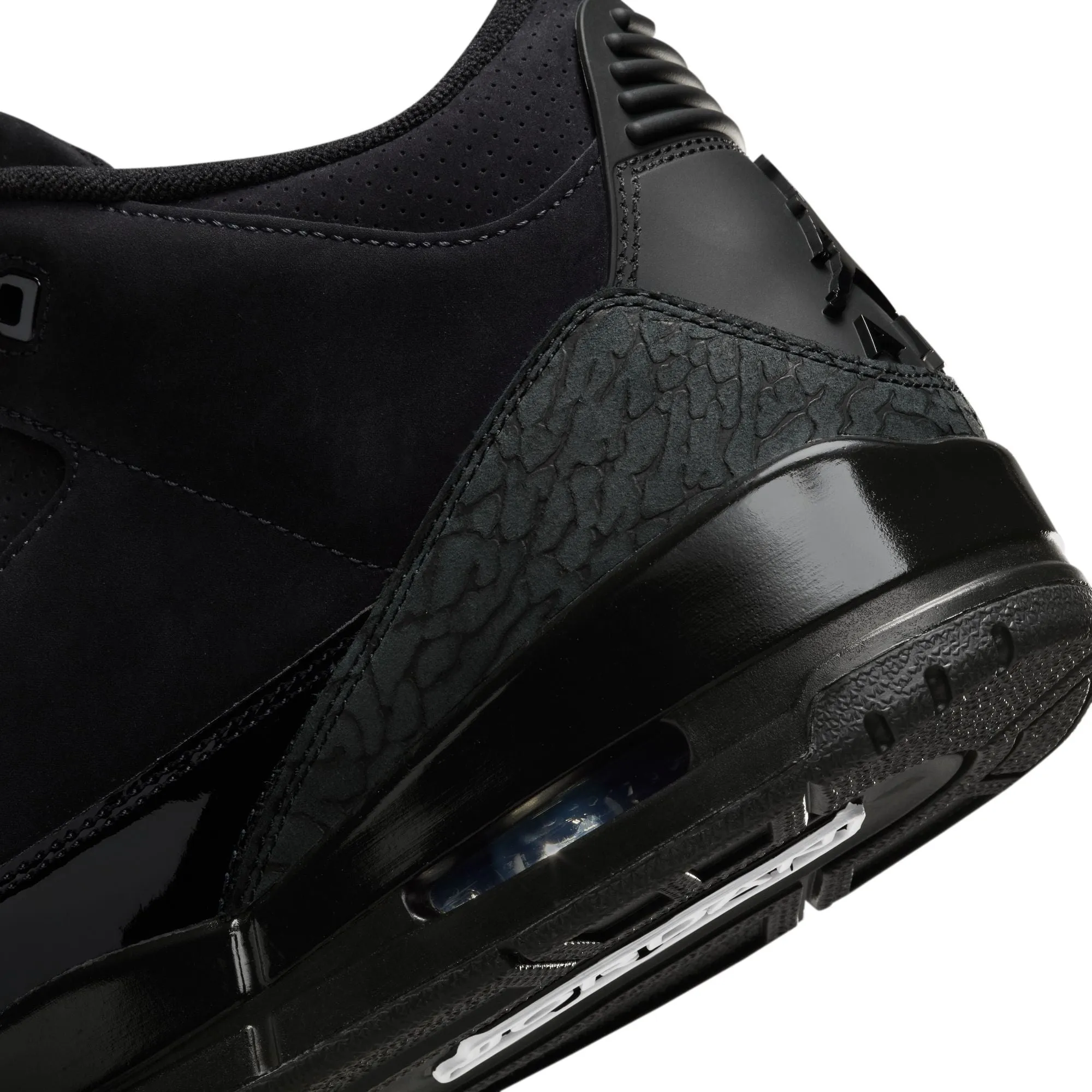 Air Jordan 3 Retro Big Kids' Shoes Black/Dark Charcoal-White