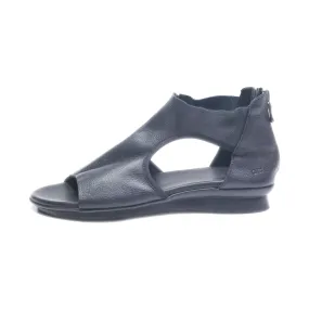 Arche Flat Sandals Leather Black Colour For Women