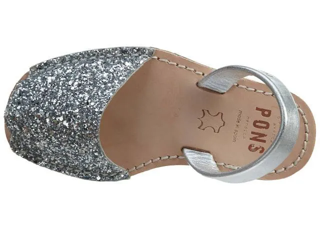 Avarcas Pons Classic Style Glitter Silver