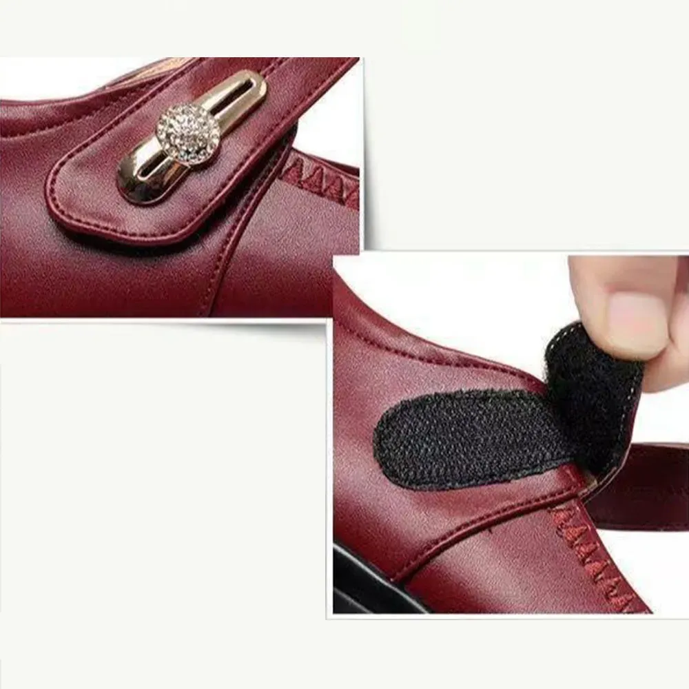 Classic low wedge heel casual shoes