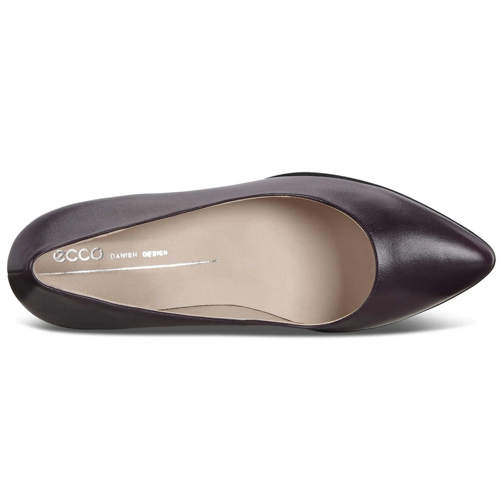 Ecco Shape 45 Nubuck Leather Women's Slip-On Kitten Heel Shoes