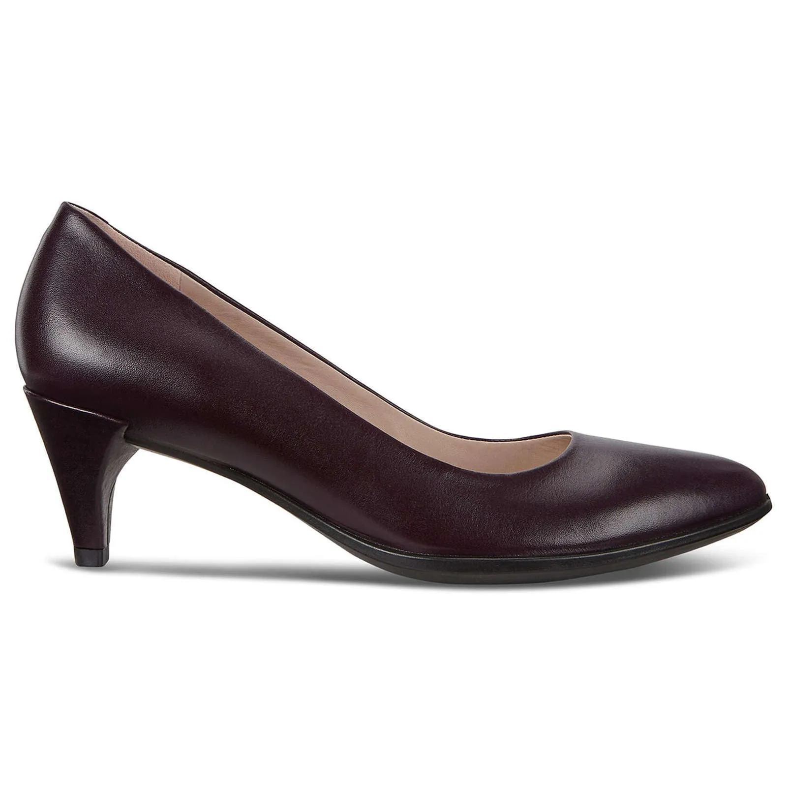 Ecco Shape 45 Nubuck Leather Women's Slip-On Kitten Heel Shoes