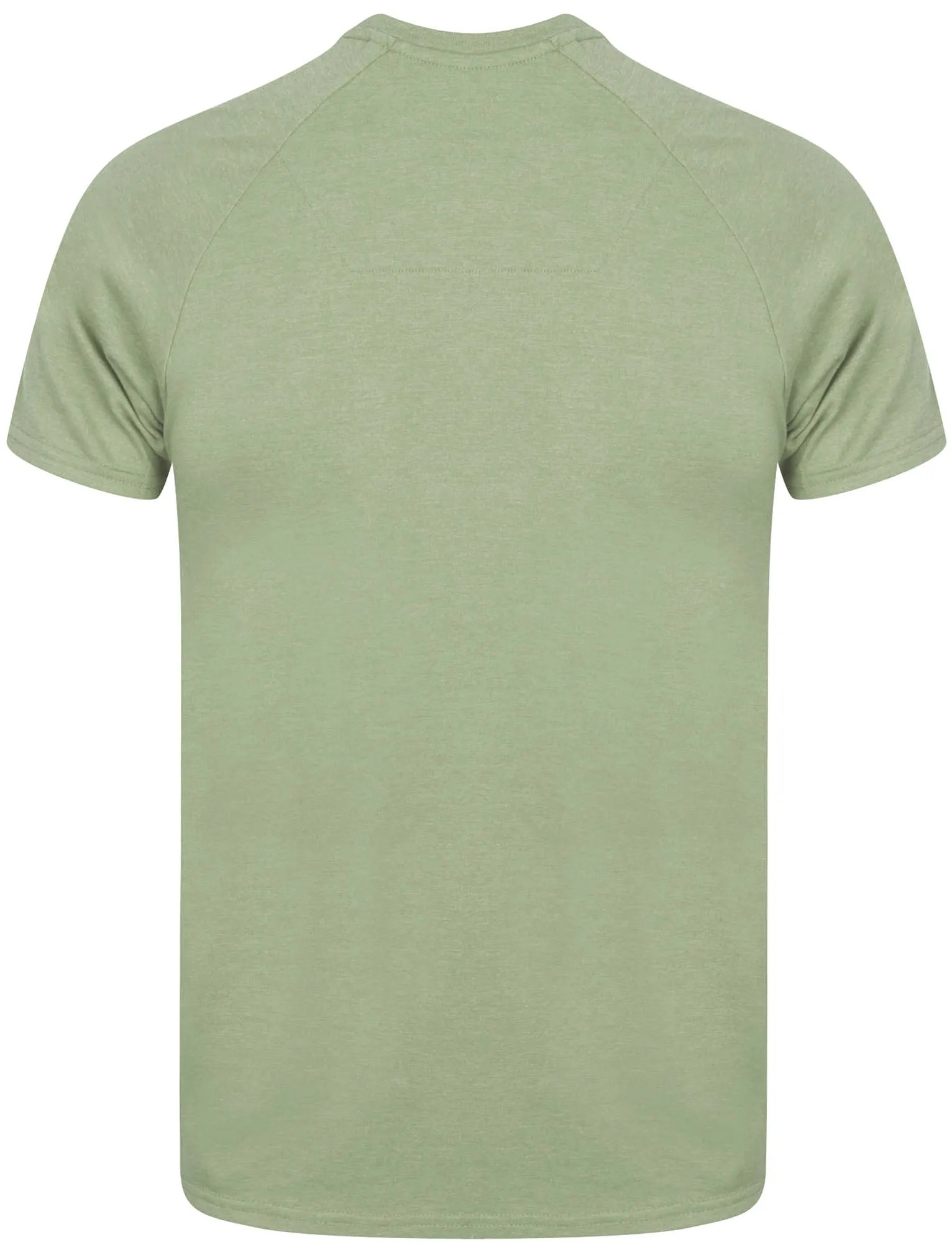 Huron Ribbed Crew Neck T-Shirt in Sage Green