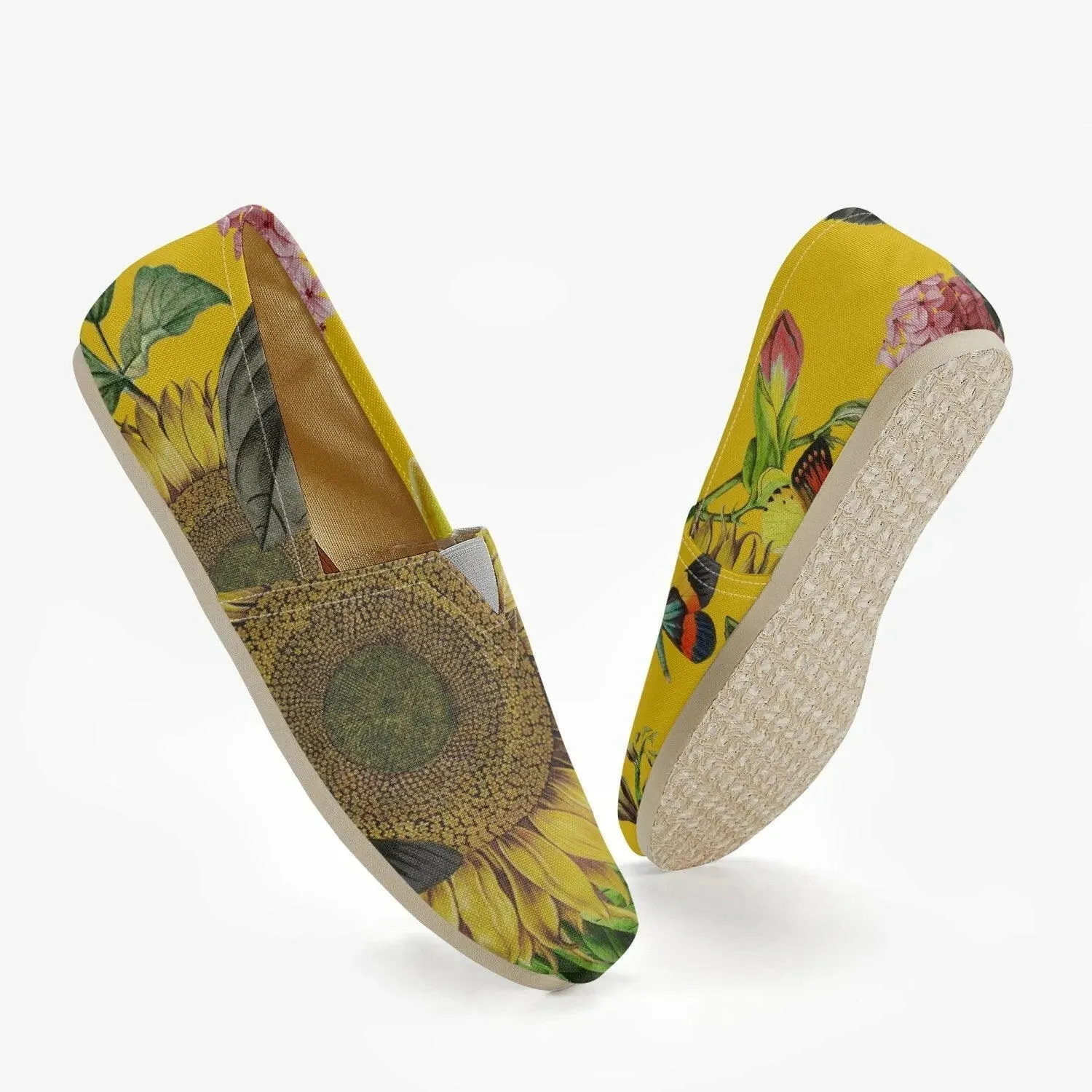 Jacki Easlick Yellow Sunflower Espadrilles