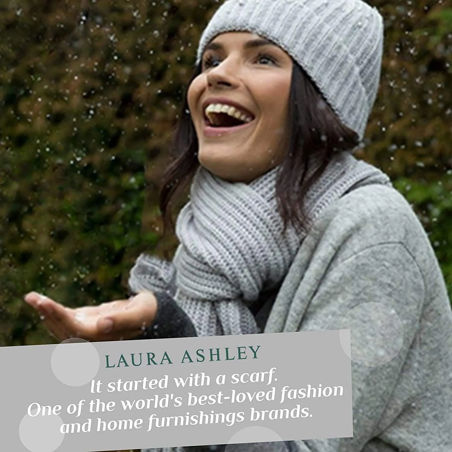 Laura Ashley Ladies Terry Scuff Slipper with Bow, Grey, Small