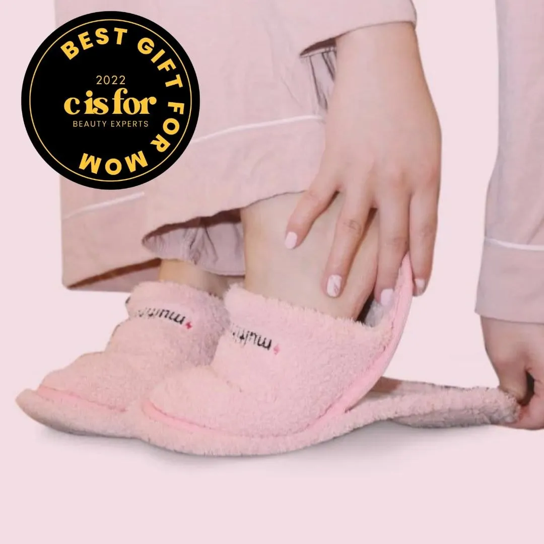Multitasky Women's Floor Mop Slippers with Removable Sole
