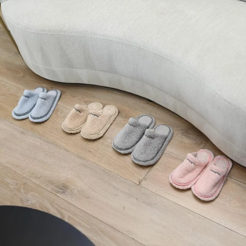 Multitasky Women's Floor Mop Slippers with Removable Sole