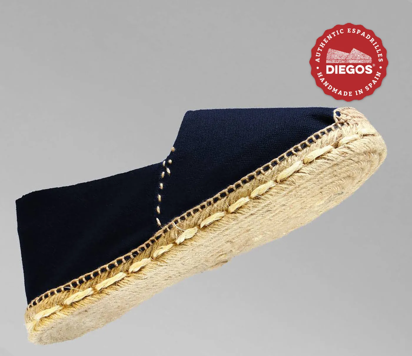 Navy blue espardenya