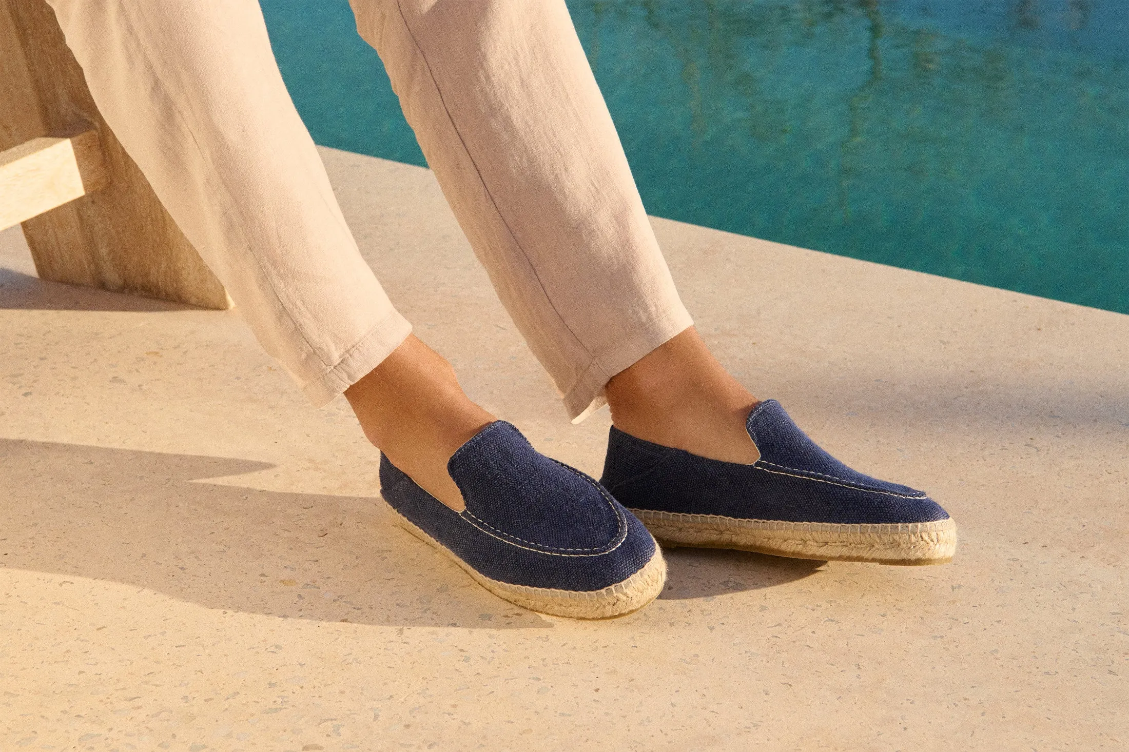 Organic Hemp Traveler Loafers|Espadrilles - O75LT - La Havana Navy