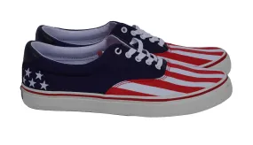 Polo Ralph Lauren Thorton USA American Flag Tennis Shoes Red White Blue