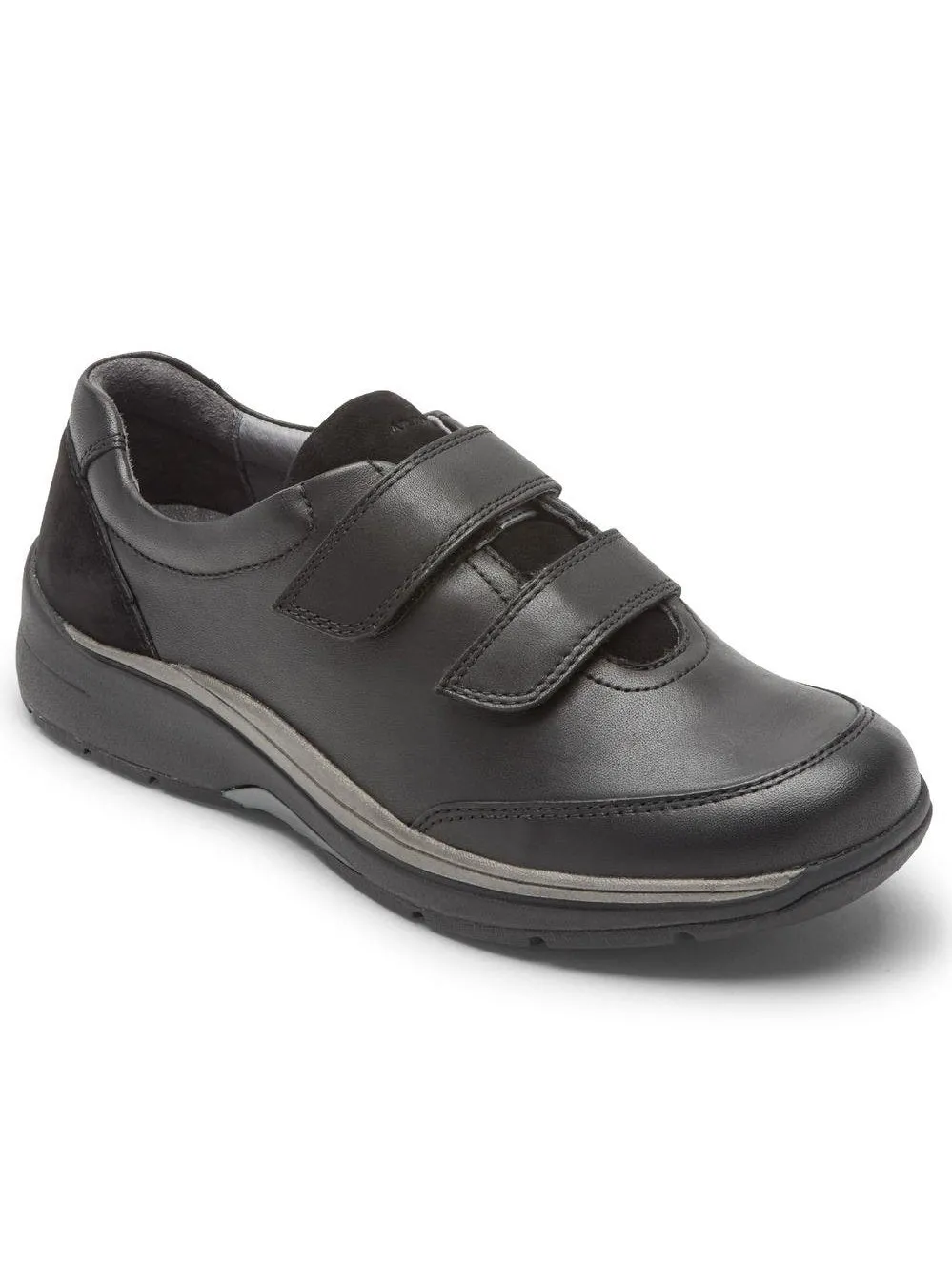 Rockport Aravon Womens Pyper Two-Strap Walking Shoe Black CH6073
