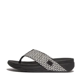 SURFA Multi-Tone Webbing Toe-Post Sandals