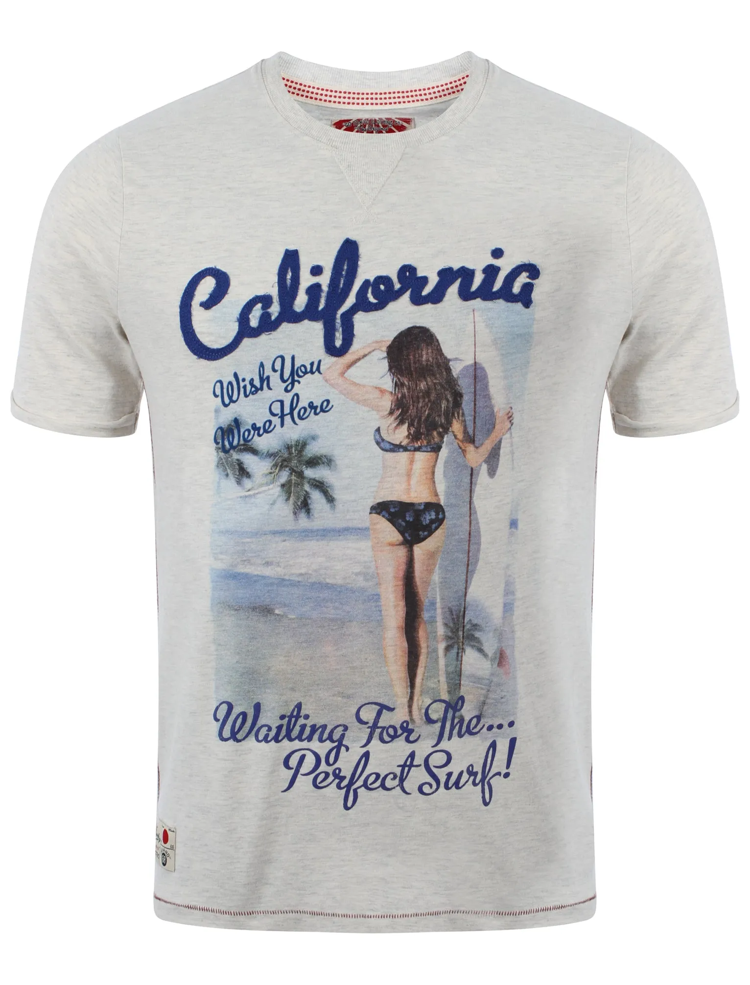 Tokyo Laundry Hanauma Bay T-shirt in Oatgrey Marl