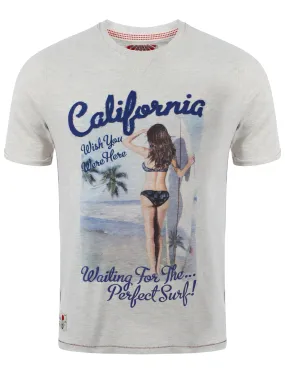 Tokyo Laundry Hanauma Bay T-shirt in Oatgrey Marl